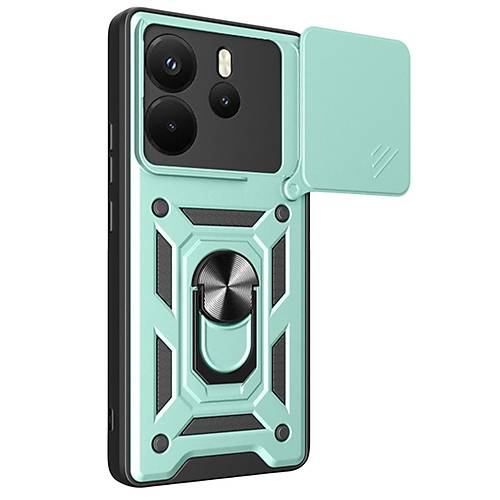 Redmi Note 14 4G Pars Lens Y�z�kl� Silikon - Ye�il