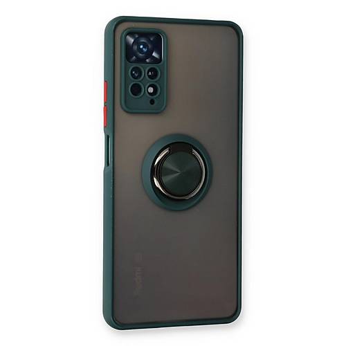 Redmi Note 11 Pro K�l�f Montreal Y�z�kl� Silikon Kapak - Ye�il