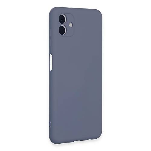 Galaxy A04E K�l�f Nano i�i Kadife Silikon - Gri