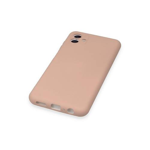 Galaxy A04 K�l�f Nano i�i Kadife Silikon - Pudra