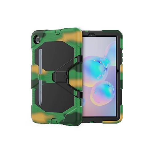 Galaxy P610 Tab S6 Lite 10.4 K�l�f Griffin Tablet Kapak - Kamuflaj