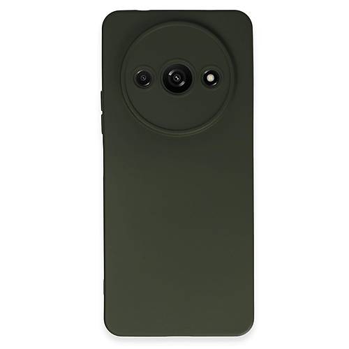 Redmi A3 4G K�l�f Nano i�i Kadife Silikon - Koyu Ye�il
