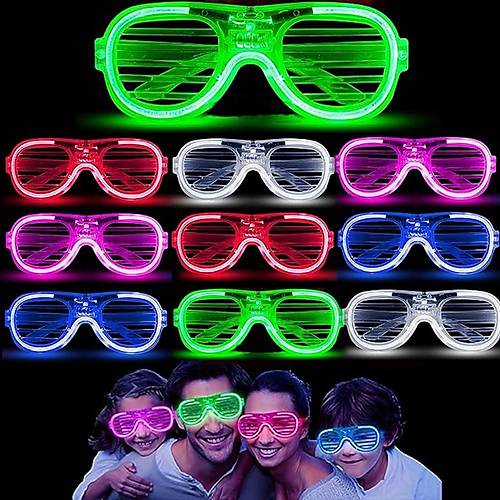 Glow Model 3 Farkl� Fonksiyonlu I��kl� Panjur Parti G�zl��� Kar���k Renk 12 Adet