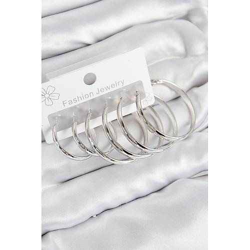 Pirin� Halka Model G�m�� Renk Kad�n Set K�pe