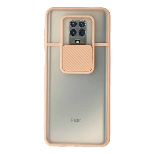 Redmi Note 9 Pro K�l�f Palm Buzlu Kamera S�rg�l� Silikon - Pembe