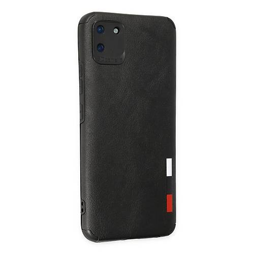 Realme C11 K�l�f Loop Deri Silikon - Siyah