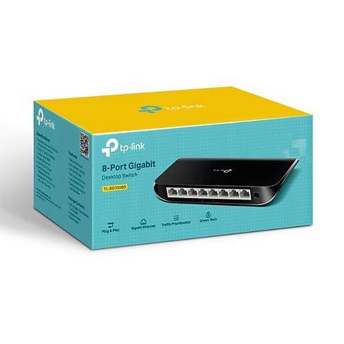 TP-LINK TL-SG1008D 8 PORT GIGABIT PLAST�K KASA SWITCH