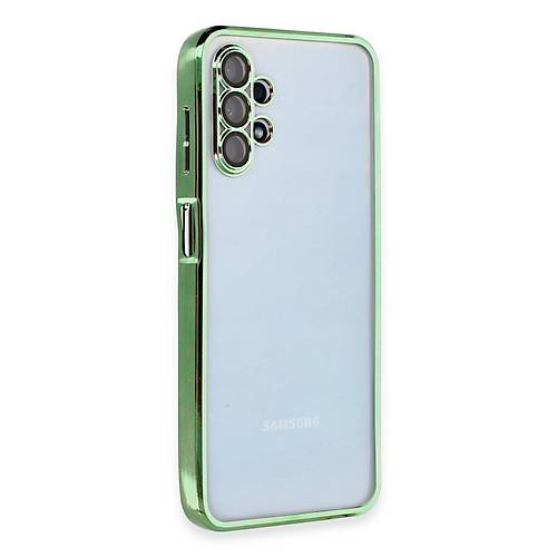 Galaxy A13 4G K�l�f Razer Lensli Silikon - Ye�il