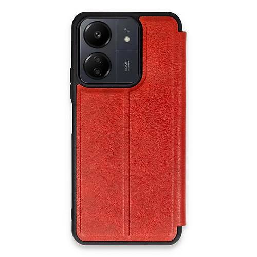 Redmi 13C K�l�f Flip Cover - K�rm�z�