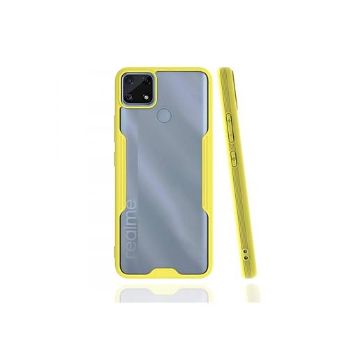 Realme C25 K�l�f Platin Silikon - Sar�