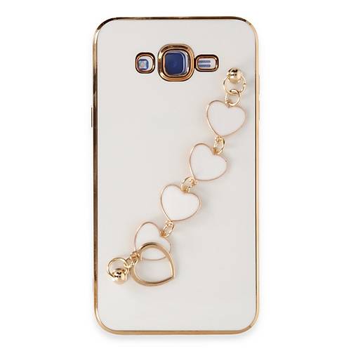 Galaxy J7 K�l�f Esila Silikon - Beyaz