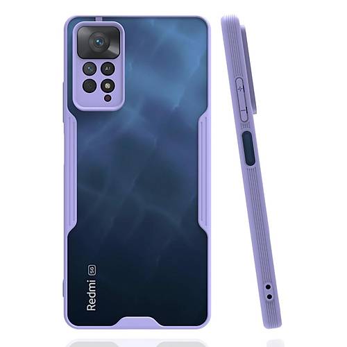 Redmi Note 11 Pro K�l�f Platin Silikon - Lila