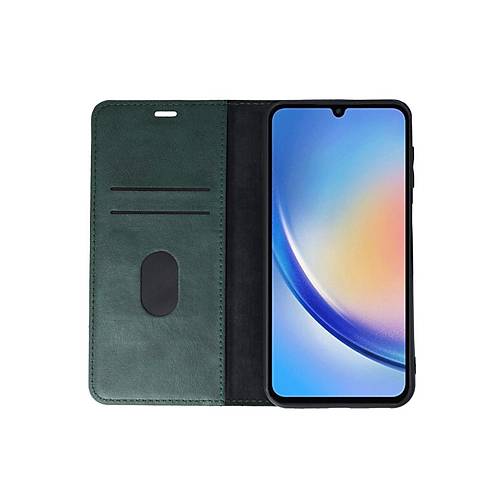 Galaxy A24 4G K�l�f Trend S Plus Kapakl� K�l�f - Ye�il