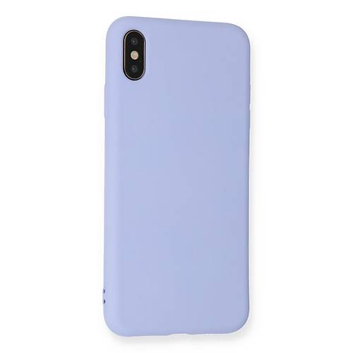 iPhone X K�l�f Nano i�i Kadife Silikon - Lila