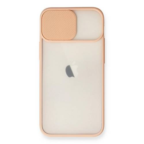 iPhone 11 K�l�f Palm Buzlu Kamera S�rg�l� Silikon - Pembe