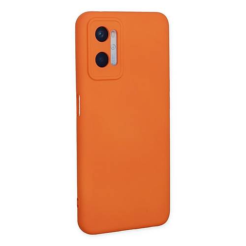A96 K�l�f Nano i�i Kadife Silikon - Turuncu