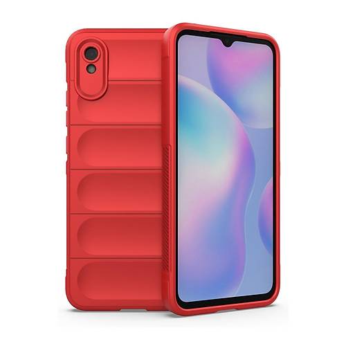 Redmi 9A K�l�f Optimum Silikon - K�rm�z�