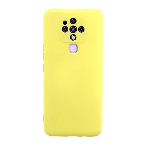 Camon 16 K�l�f Nano i�i Kadife Silikon - Sar�