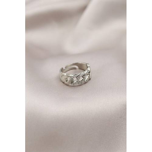 G�m�� Renk Metal Zincir Model Ta�l� Kad�n Y�z�k