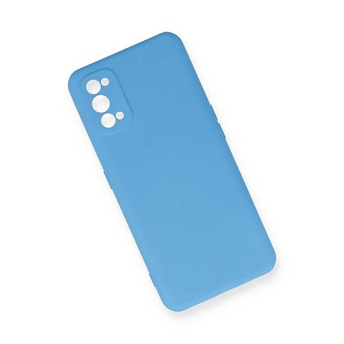 Realme 7 Pro K�l�f Nano i�i Kadife Silikon - Mavi