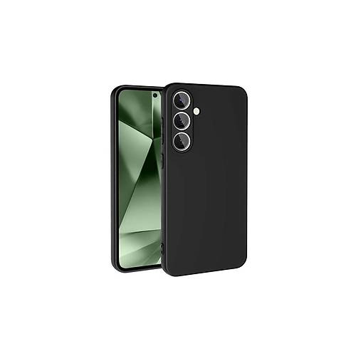 Galaxy S24 FE K�l�f Nano i�i Kadife Silikon - Siyah