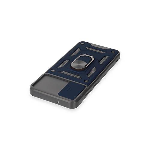 Galaxy A04E K�l�f Pars Lens Y�z�kl� Silikon - Lacivert