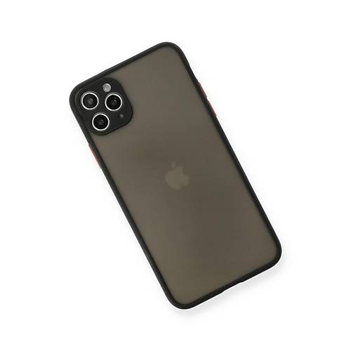 iPhone 11 Pro Max K�l�f Montreal Silikon Kapak - Siyah