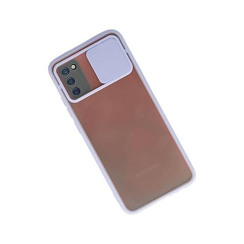 Galaxy A02S K�l�f Palm Buzlu Kamera S�rg�l� Silikon - Lila