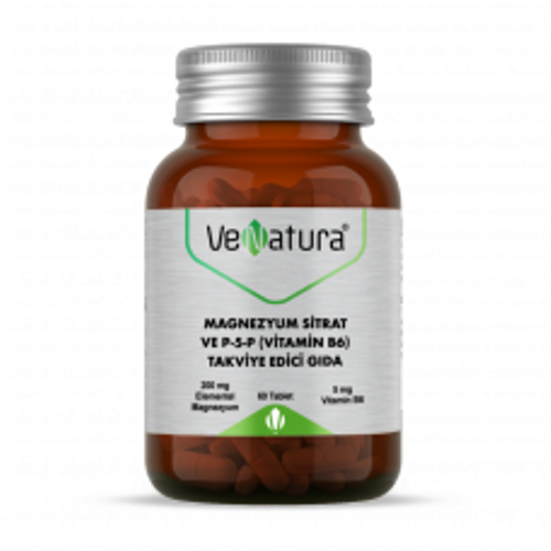 Magnezyum Sitrat ve P-5-P (Vitamin B6) 60 Tablet