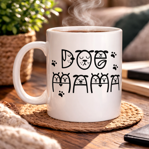 K�pek Severlere �zel Sevimli K�pek Tasar�ml� Porselen Kupa MODEL 183 � Dog Temal� Kahve Kupas� � Hediyelik Kupa