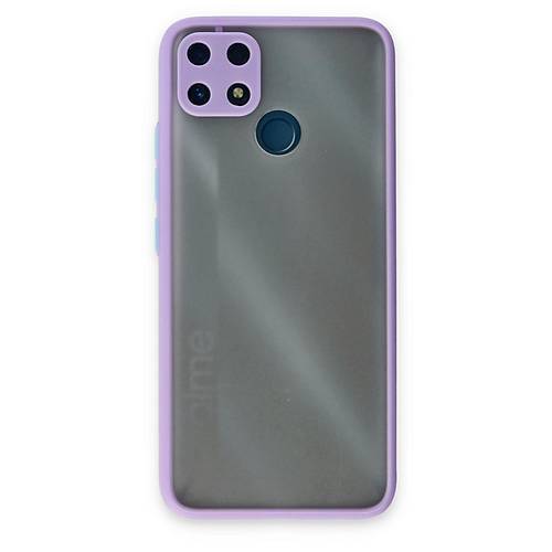 Realme C25 K�l�f Montreal Silikon Kapak - Mor