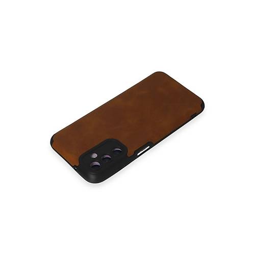 Galaxy M14 5G K�l�f Loop Deri Silikon - Kahverengi