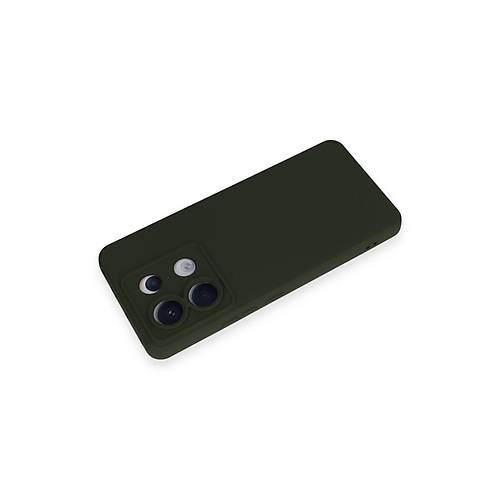 Redmi Note 13 Pro 5G K�l�f Nano i�i Kadife Silikon - Koyu Ye�il