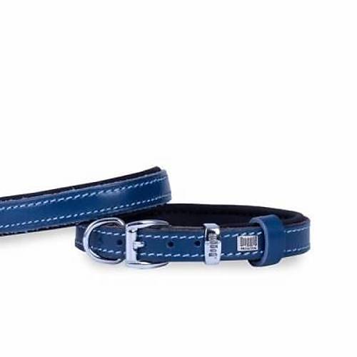 Konfor Deri K�pek Boyun Tasmas� Royalblue 1,5x20 25 Cm