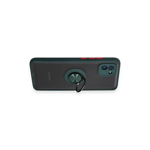 Galaxy A03 K�l�f Montreal Y�z�kl� Silikon Kapak - Ye�il