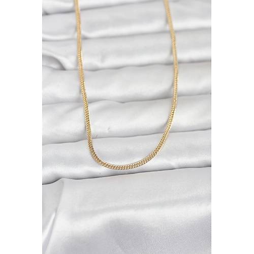 CM 14K Gold Renk Dolgun Zincir Model 60 cm Kad�n Kolye