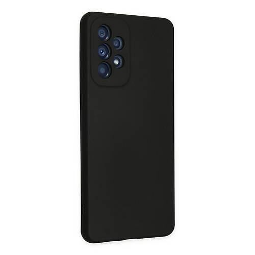 Galaxy A23 4G K�l�f Nano i�i Kadife Silikon - Siyah