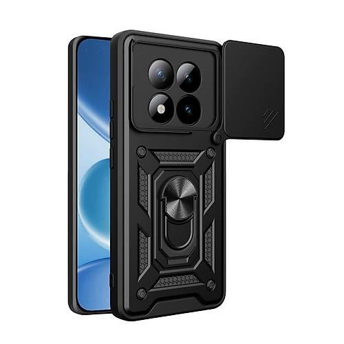 Redmi Note 15 Pro 4G Pars Lens Y�z�kl� Silikon - Siyah
