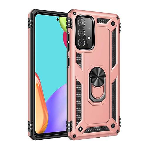 Galaxy A53 5G K�l�f Sofya Y�z�kl� Silikon Kapak - Rose