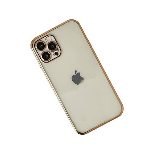 iPhone 12 Pro K�l�f Razer Lensli Silikon - Gold
