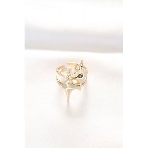 Y�ld�z Model Gold Renk Ayarlanabilir Y�z�k