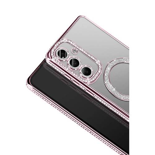 Galaxy A57 5G Joke Simli Magneticsafe K�l�f - Pembe