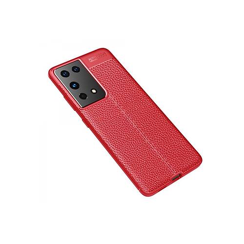 Galaxy S21 Ultra K�l�f Auto Focus Kapak - K�rm�z�