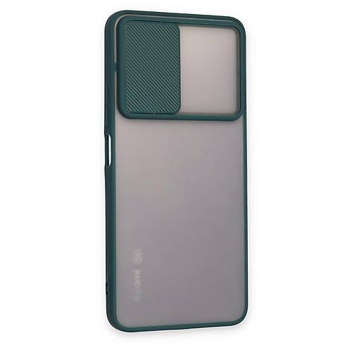 Redmi Note 11T K�l�f Palm Buzlu Kamera S�rg�l� Silikon - Ye�il