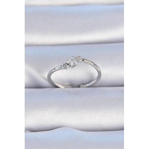 Pirin� G�m�� Renk �i�ek Model Zirkon Ta� Detay Kad�n Y�z�k