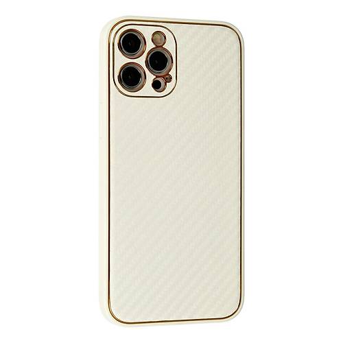 iPhone 12 Pro Max K�l�f Coco Karbon Silikon - Beyaz