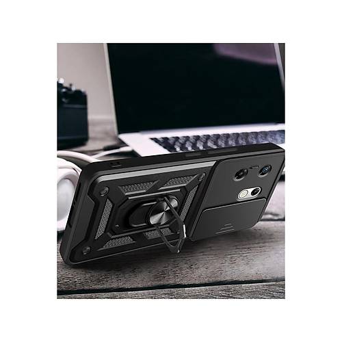 Zero 30 4G K�l�f Pars Lens Y�z�kl� Silikon - Siyah