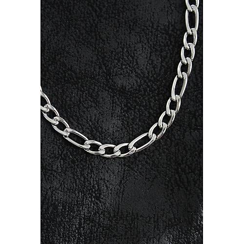 316L �elik Kal�n Figaro Zincir Model G�m�� Renk Erkek Kolye