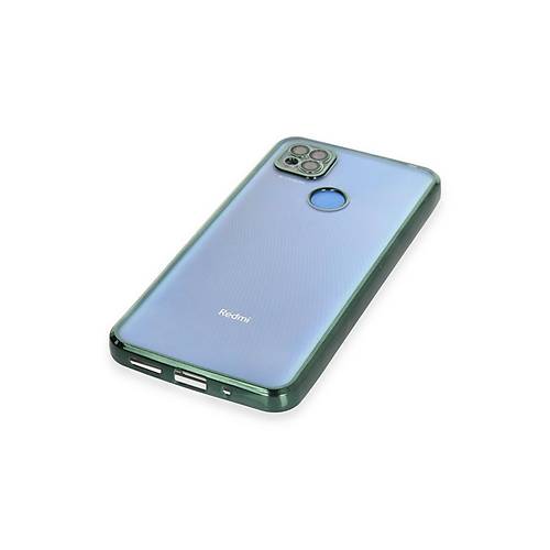 Redmi 9C K�l�f Razer Lensli Silikon - Ye�il
