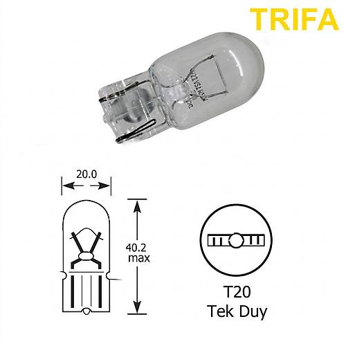 Trifa T20 Dipsiz Park Ampul� Tek Duy 1 Adet Sar�